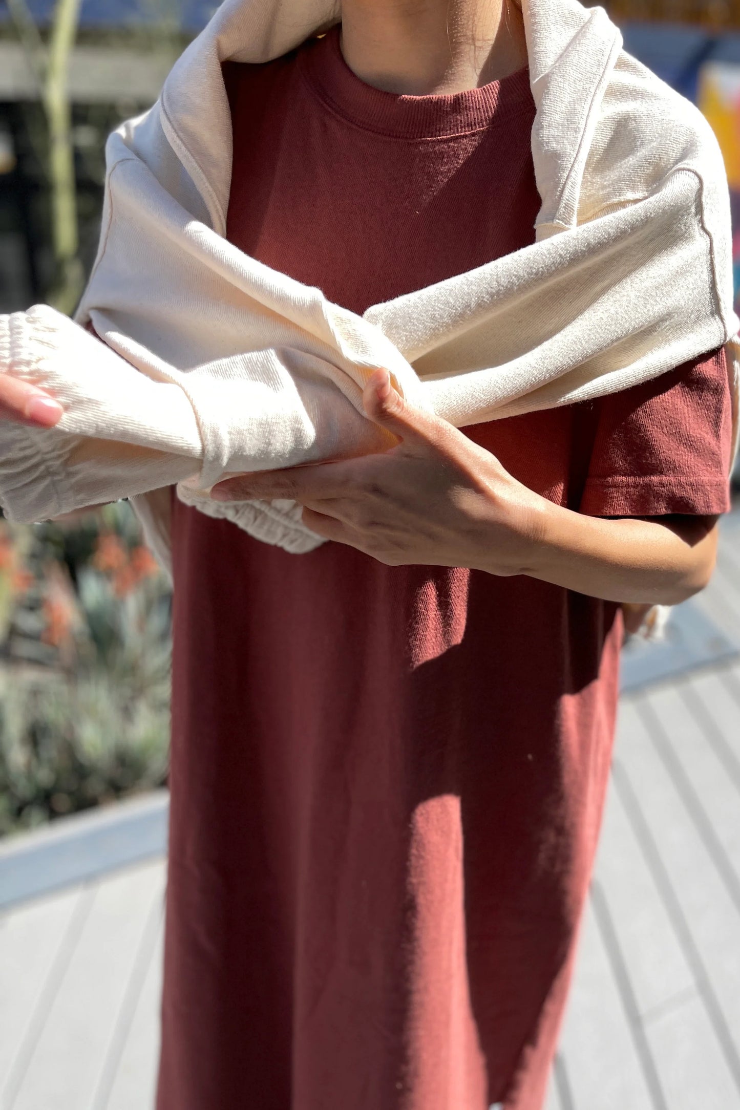 Naturelle Long Sleeve Heavyweight Cotton Tee