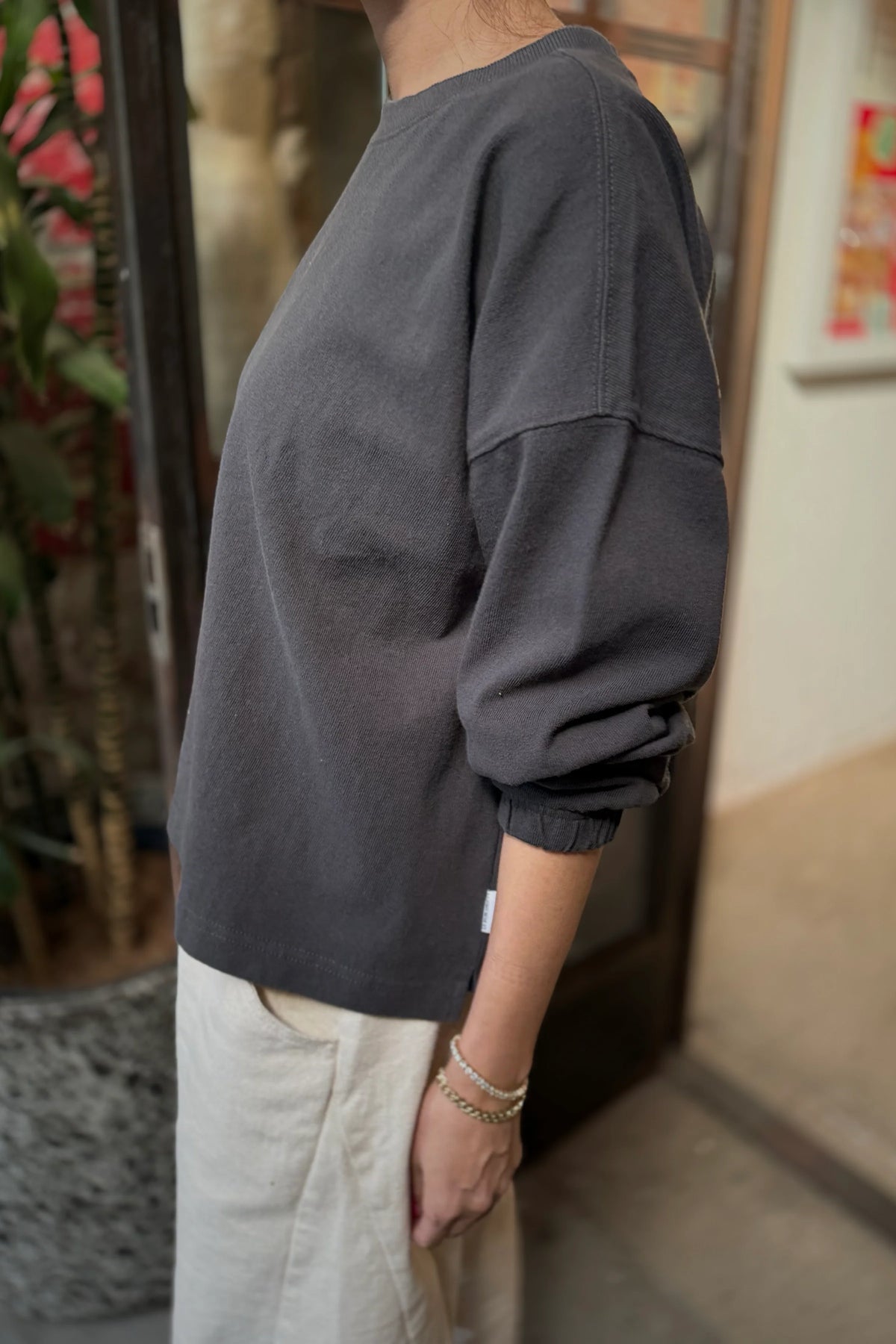 Naturelle Long Sleeve Heavyweight Cotton Tee
