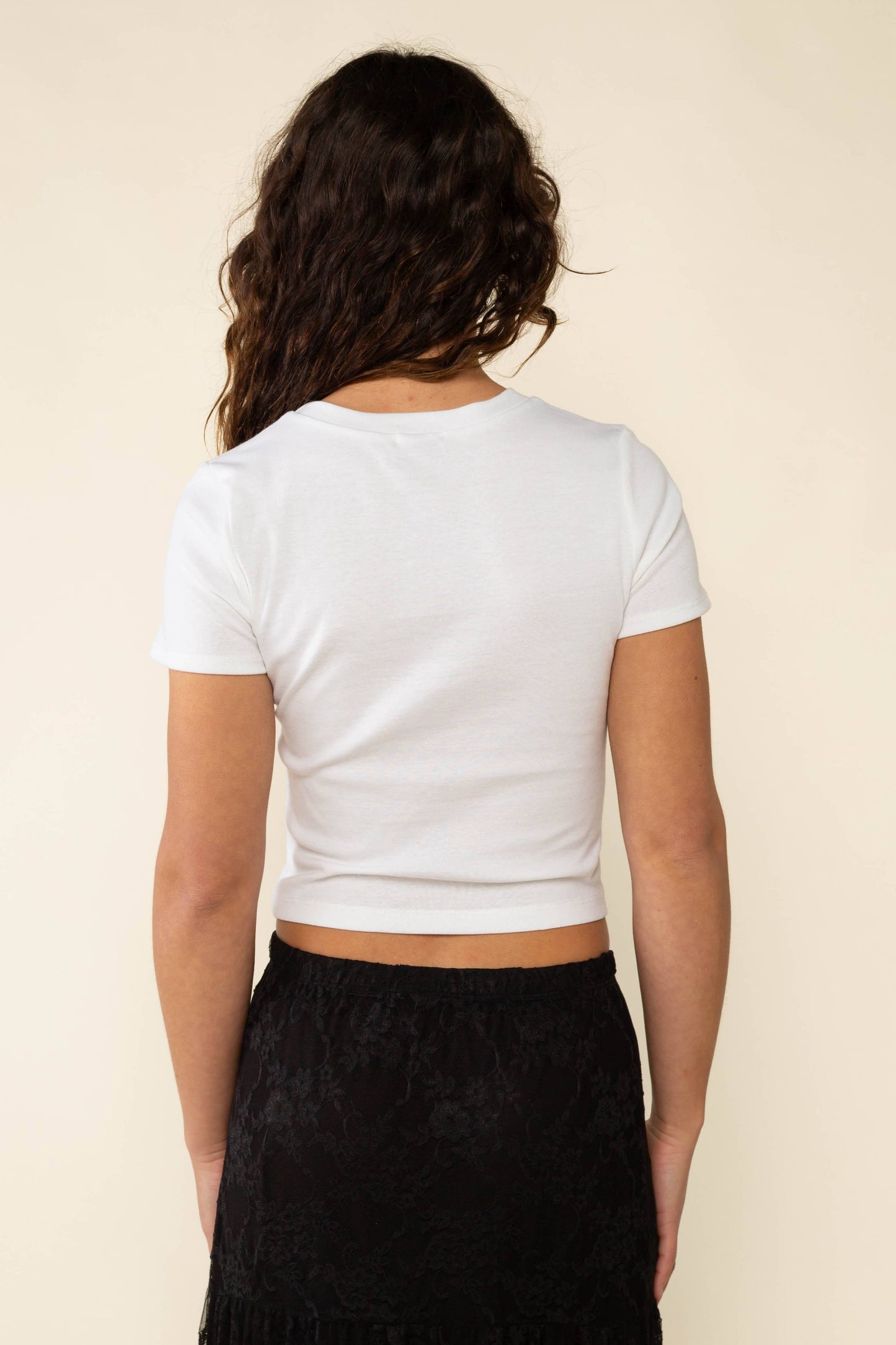 White Cotton Baby Tee