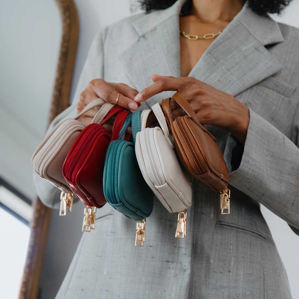 Natasha Micro Black Recycled Top Handle Bag