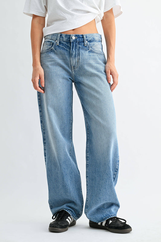 Light Wash Loose Straight Jean