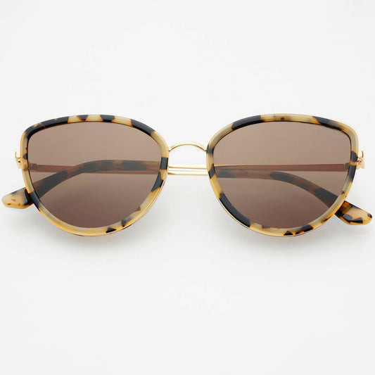 Milky Tortoise Luna Cat Eye Sunglasses
