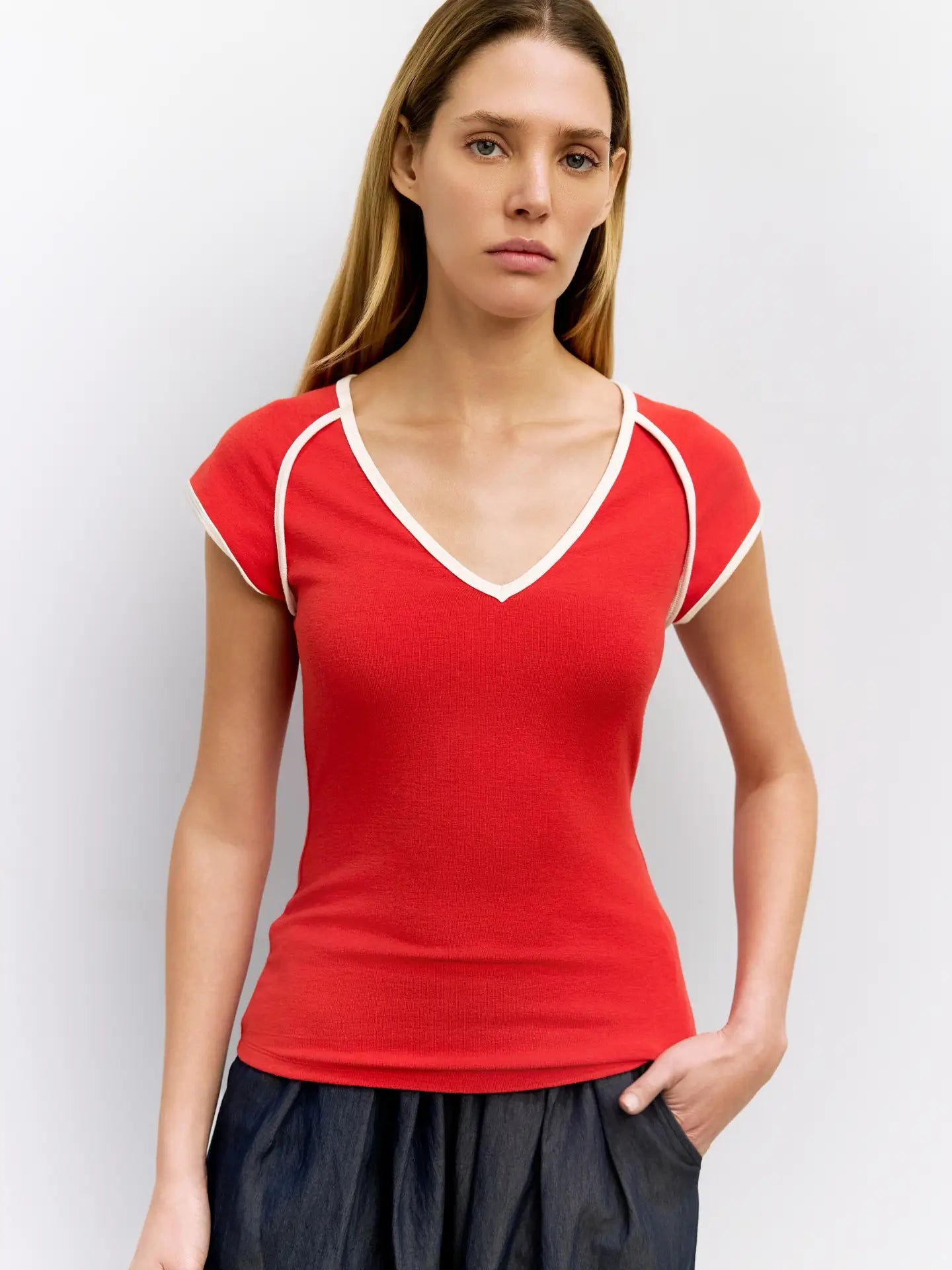 Vintage Raglan Knit Top