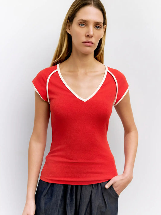 Vintage Raglan Knit Top