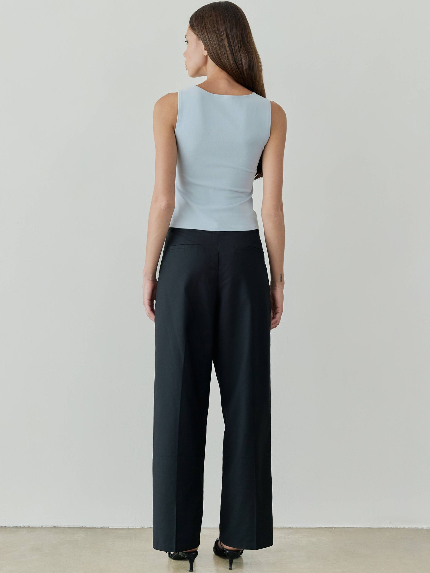 Brushed Knit Boat Neck Top
