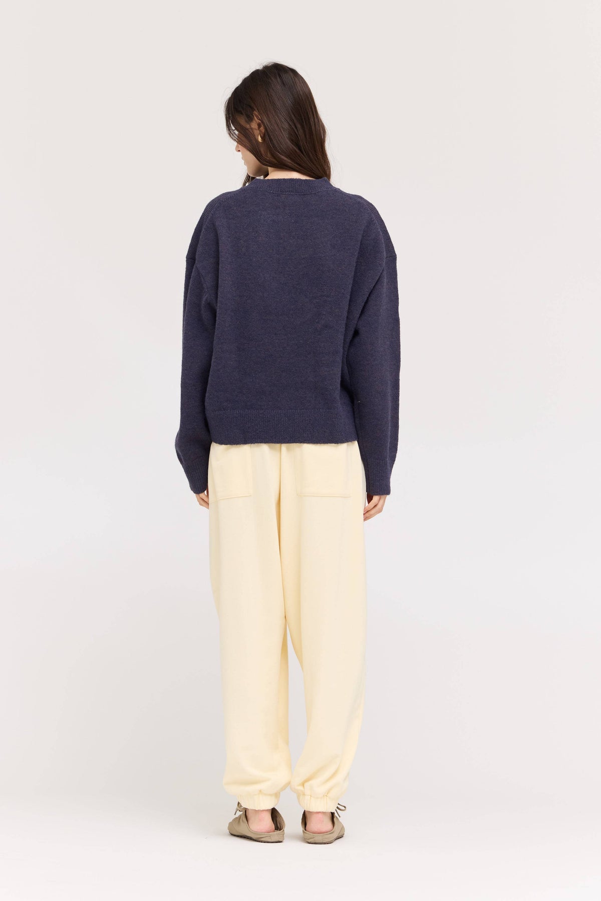Heathered Blackberry Pullover Sweater