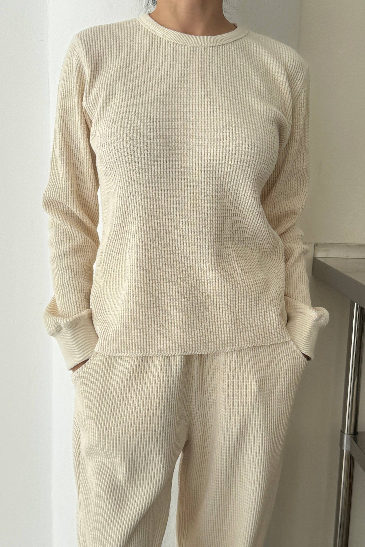 Naturel Waffle Fundamental Tee