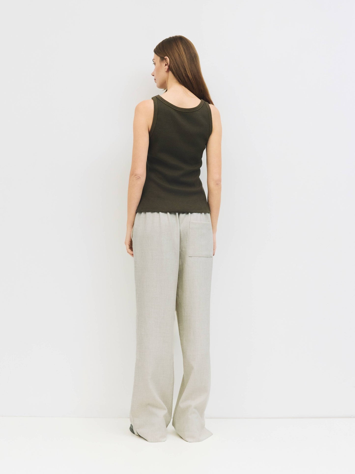 Pull-On Wide Leg Trouser Pant