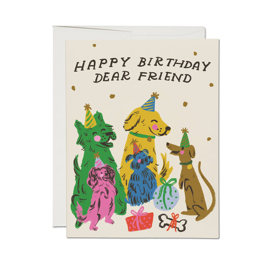 Puppy Party Greeting Card