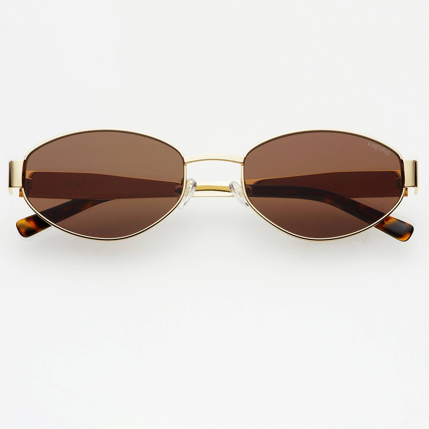 Soho Gold Oval Sunglasses