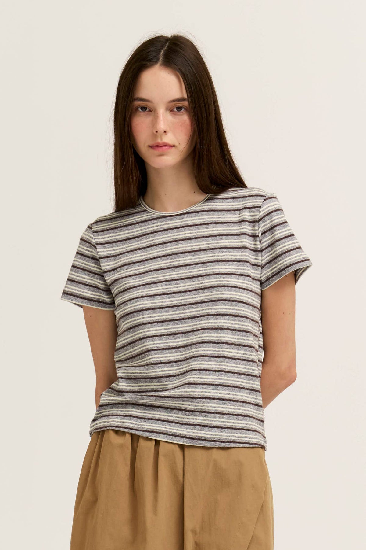 Multi Stripe Jersey Tee