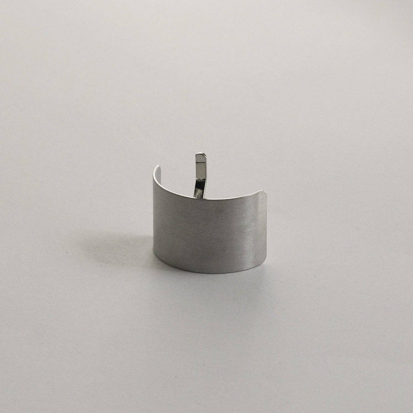 Silver Metal Rectangular Hair Ponytail Cuff Stick