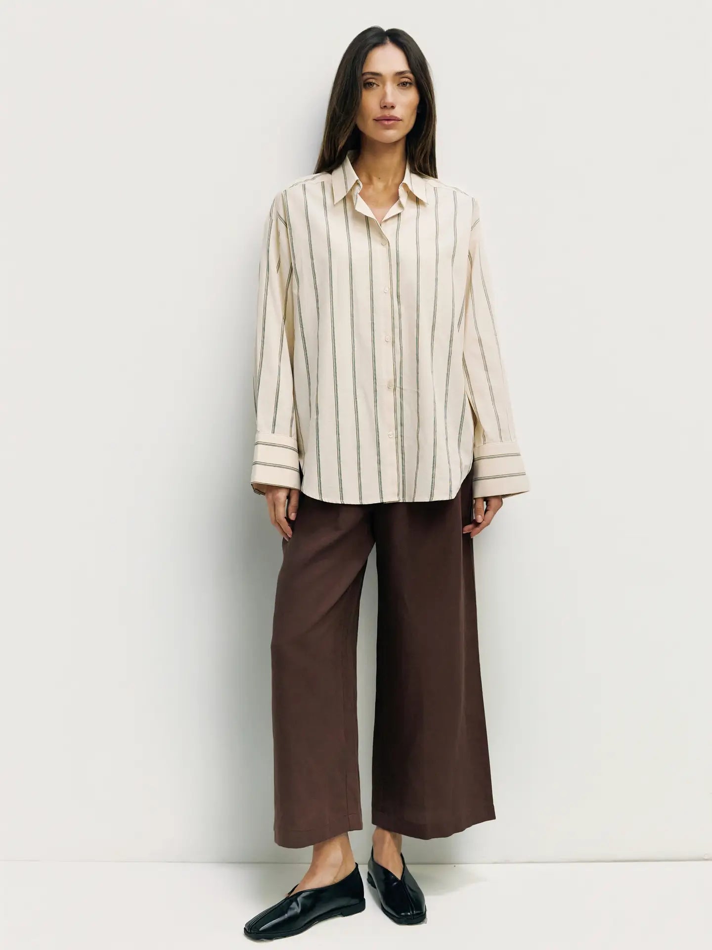 Striped Button-Down Shirt