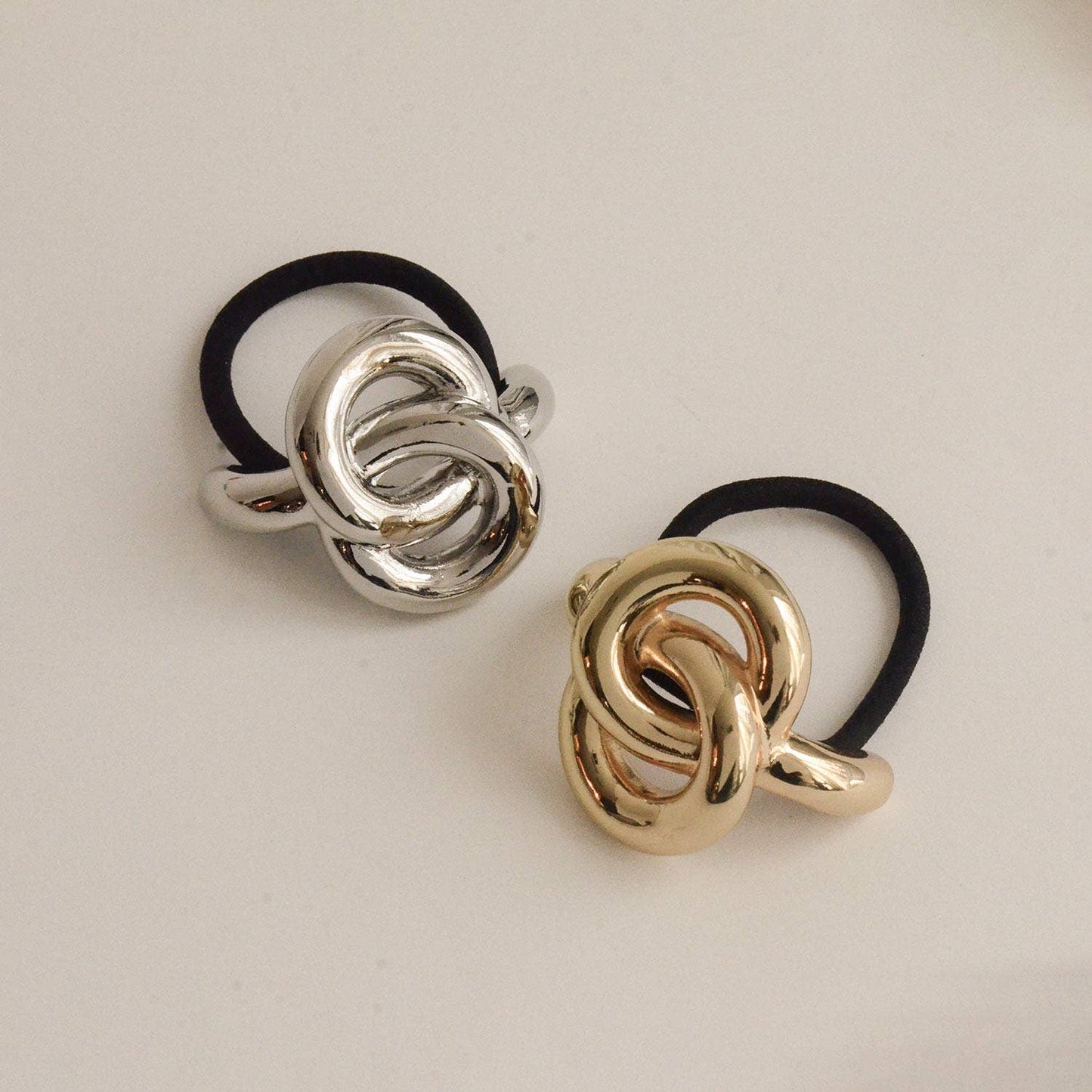 Silver Eternal Loop Ponytail Hair Ti