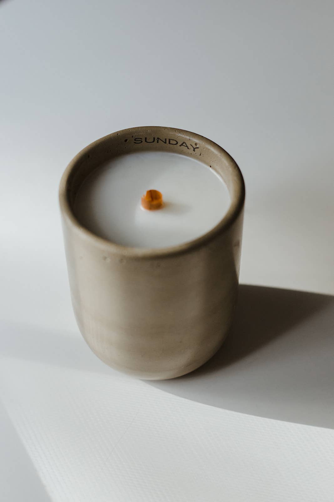 Sunday Scented Wooden Wick Coconut Wax Candle