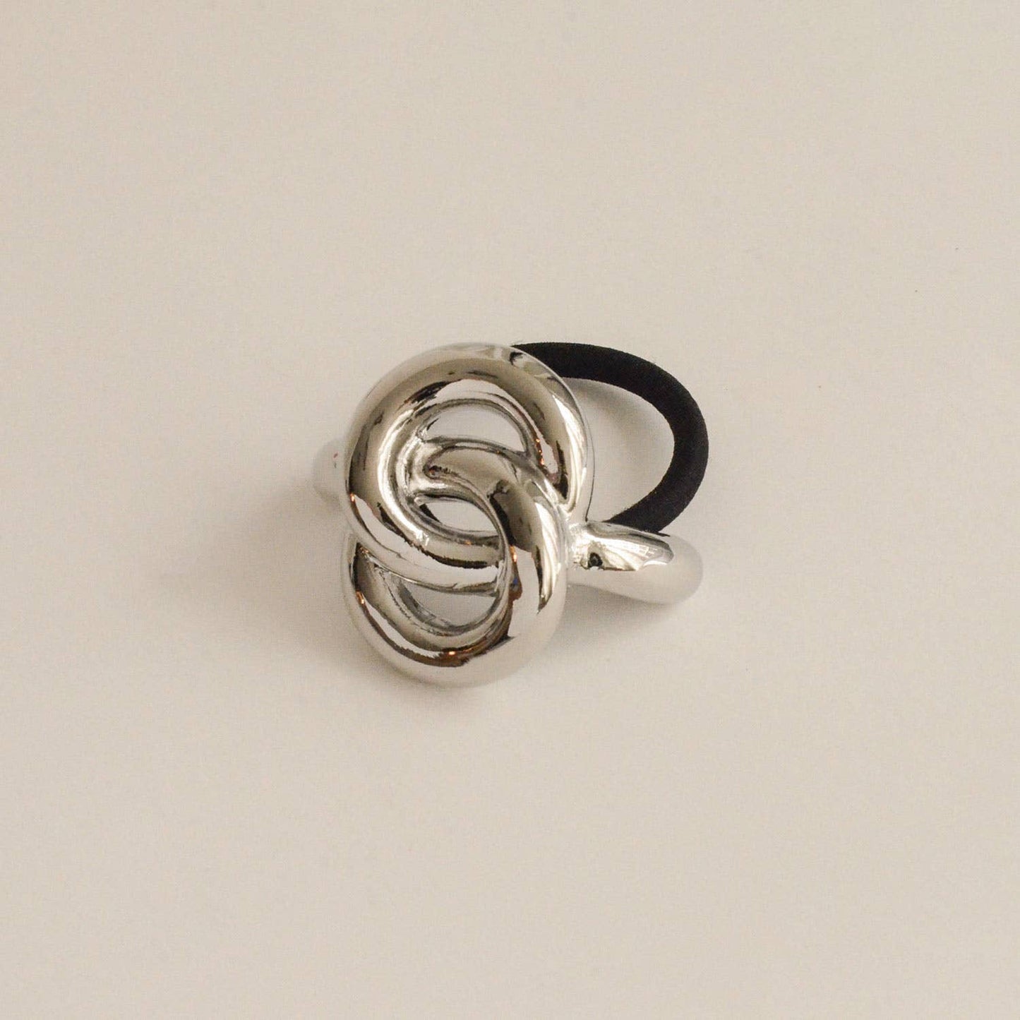 Silver Eternal Loop Ponytail Hair Ti