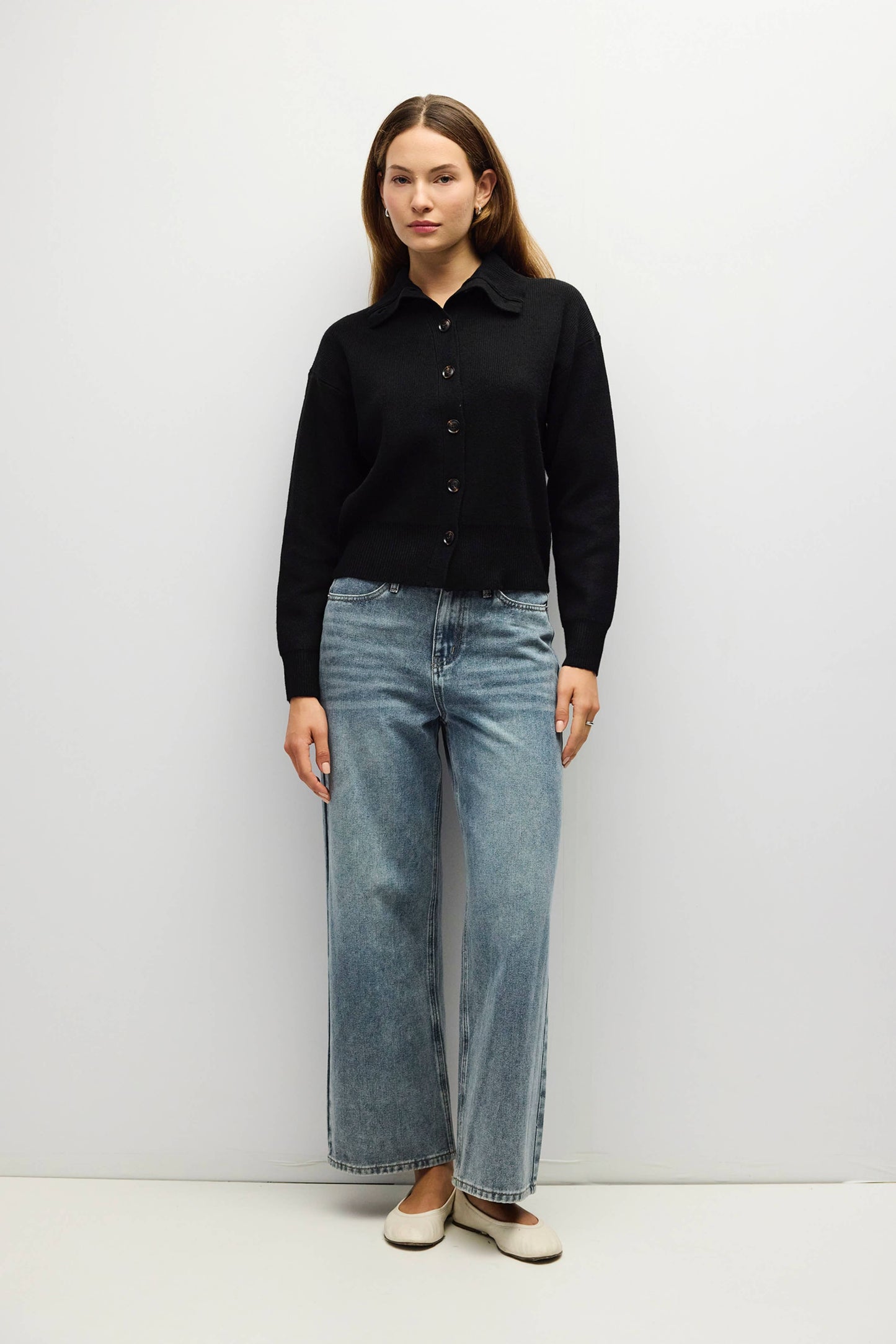 Turtleneck Button Front Cardigan