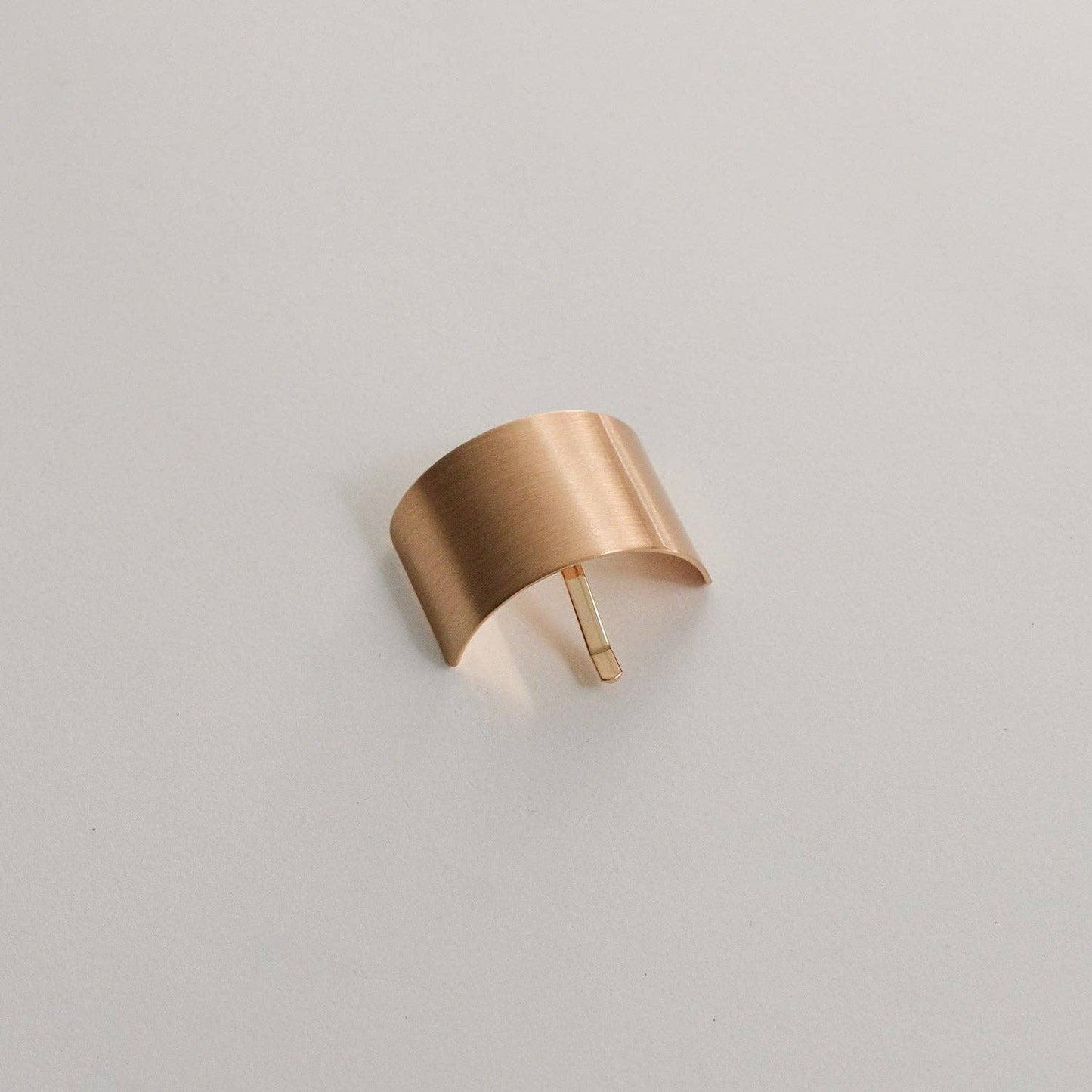 Gold Metal Rectangular Hair Ponytail Cuff Stick