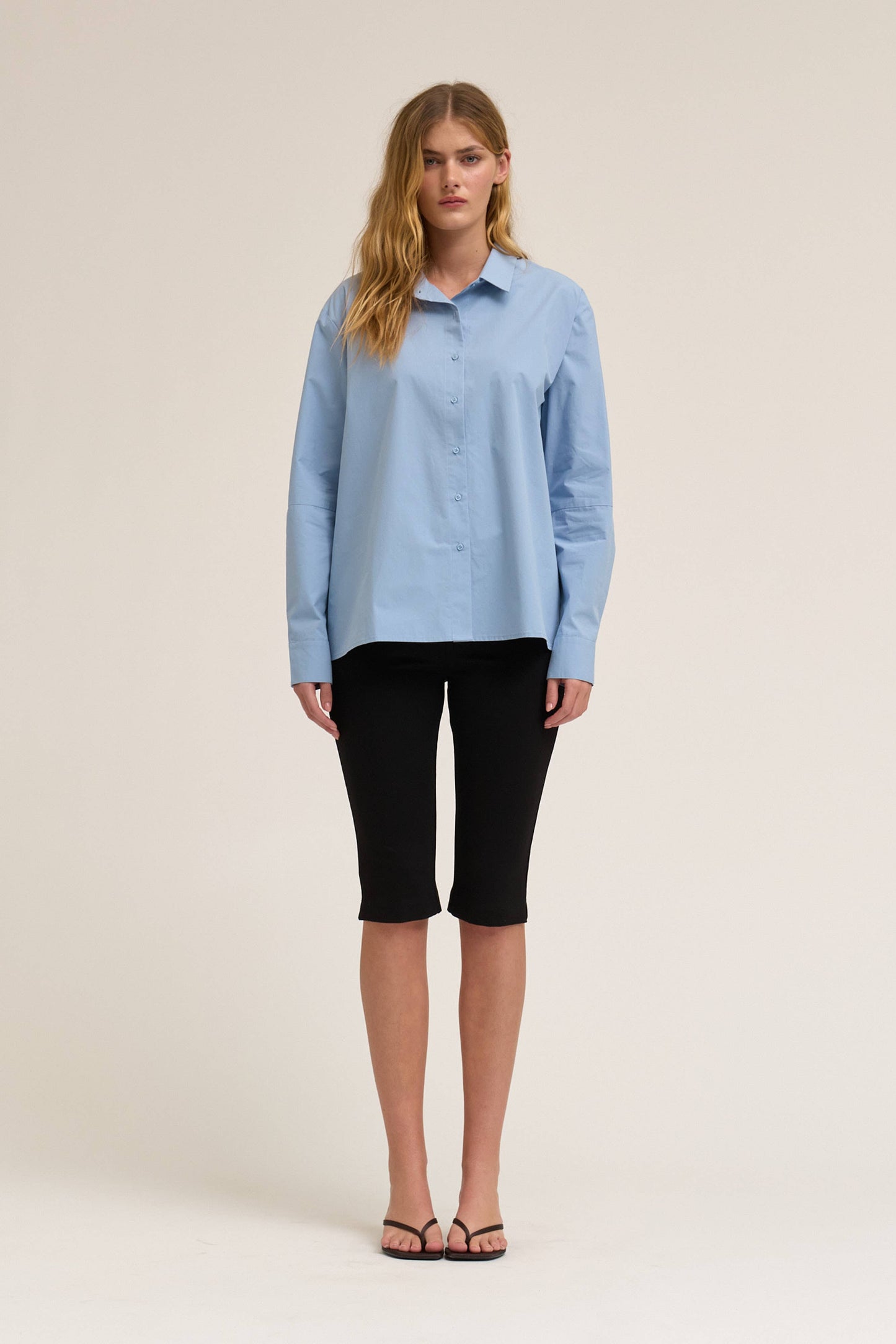 Black Capri Jersey Leggings