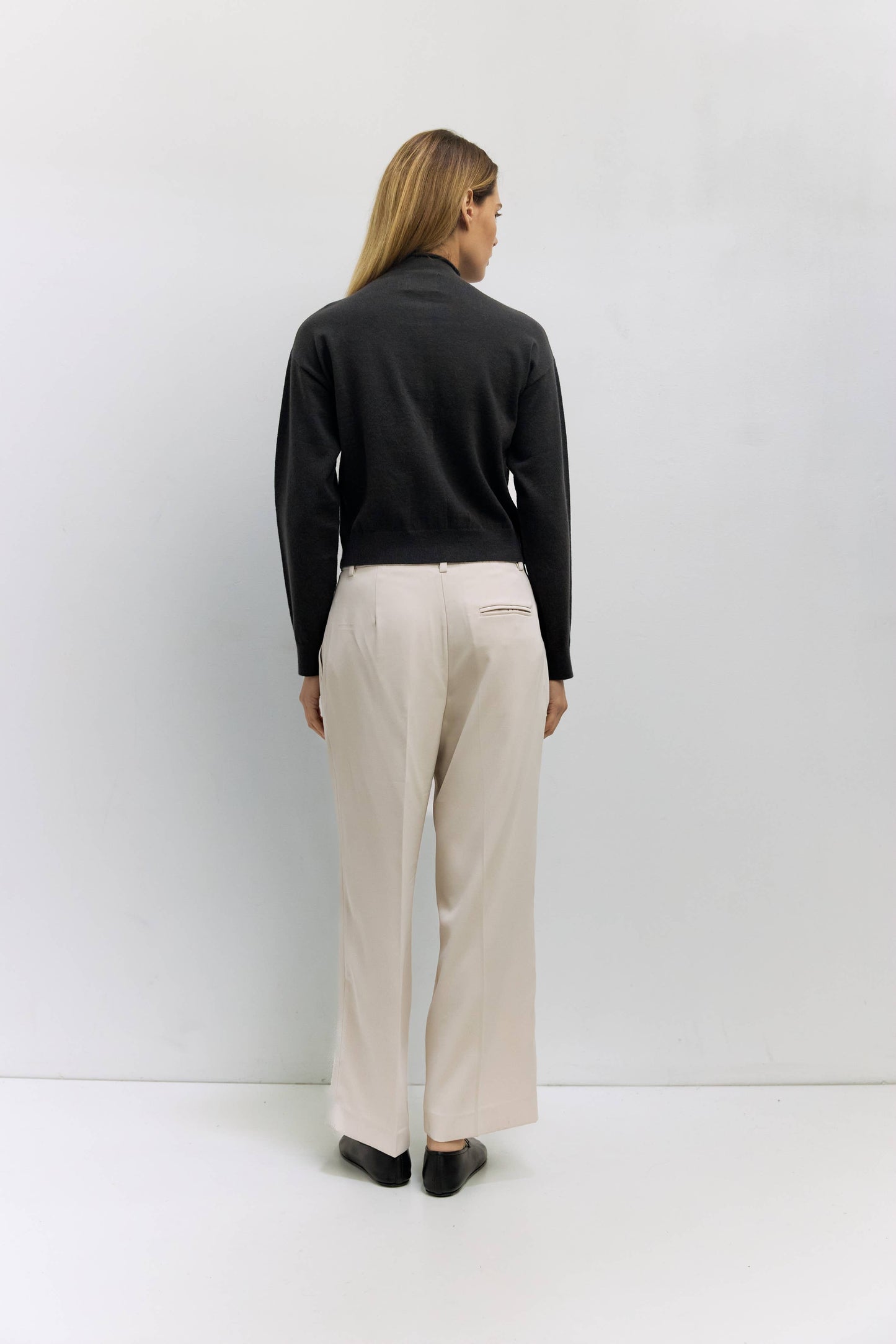 High-Neck Knit Cardigan