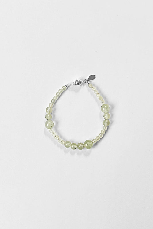 Prehnite Gemstone Avery Bracelet