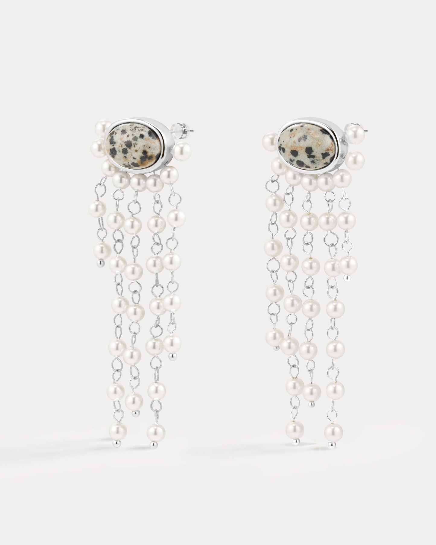 The Palma Pearl Studs - Silver