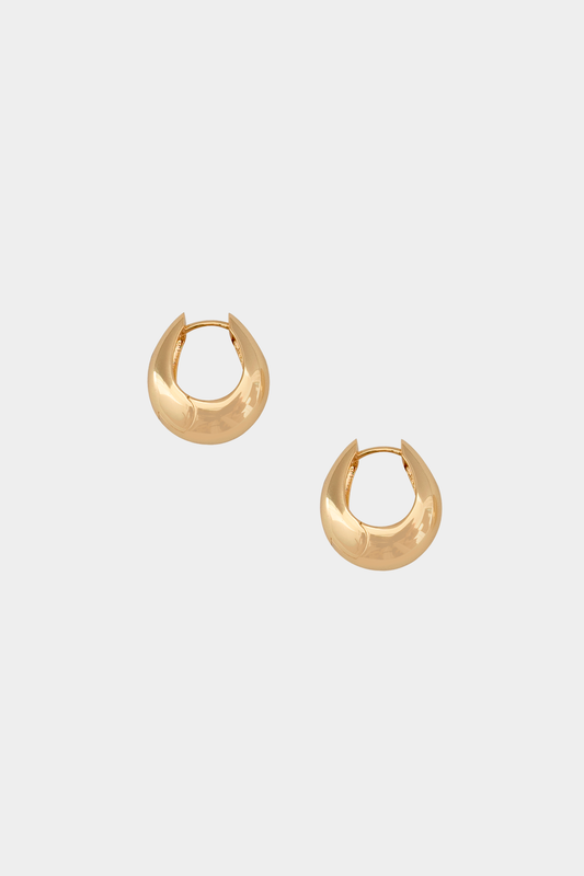 Gold Hazel Hoops