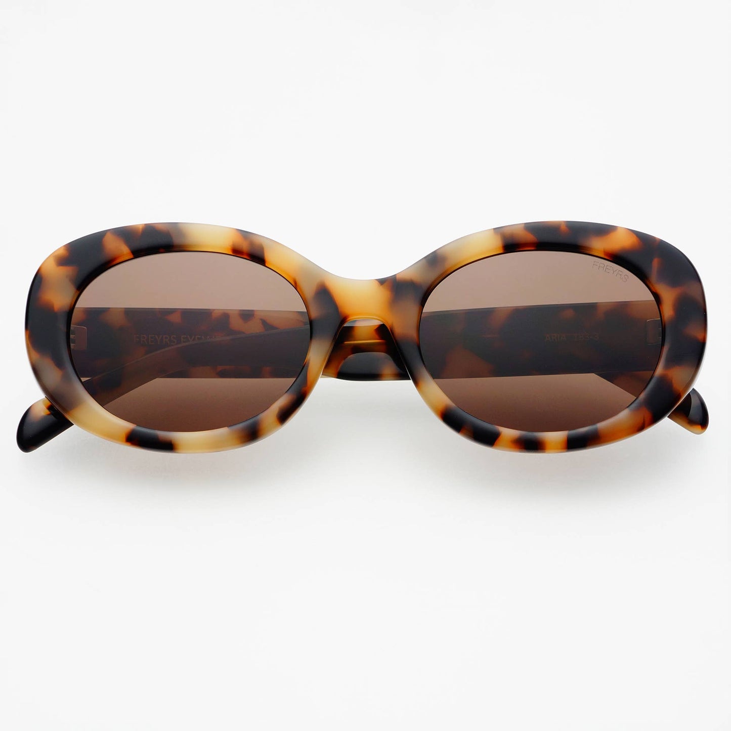 Brown Tortoise Oval Sunglasses - Aria by FREYRS Eyewear