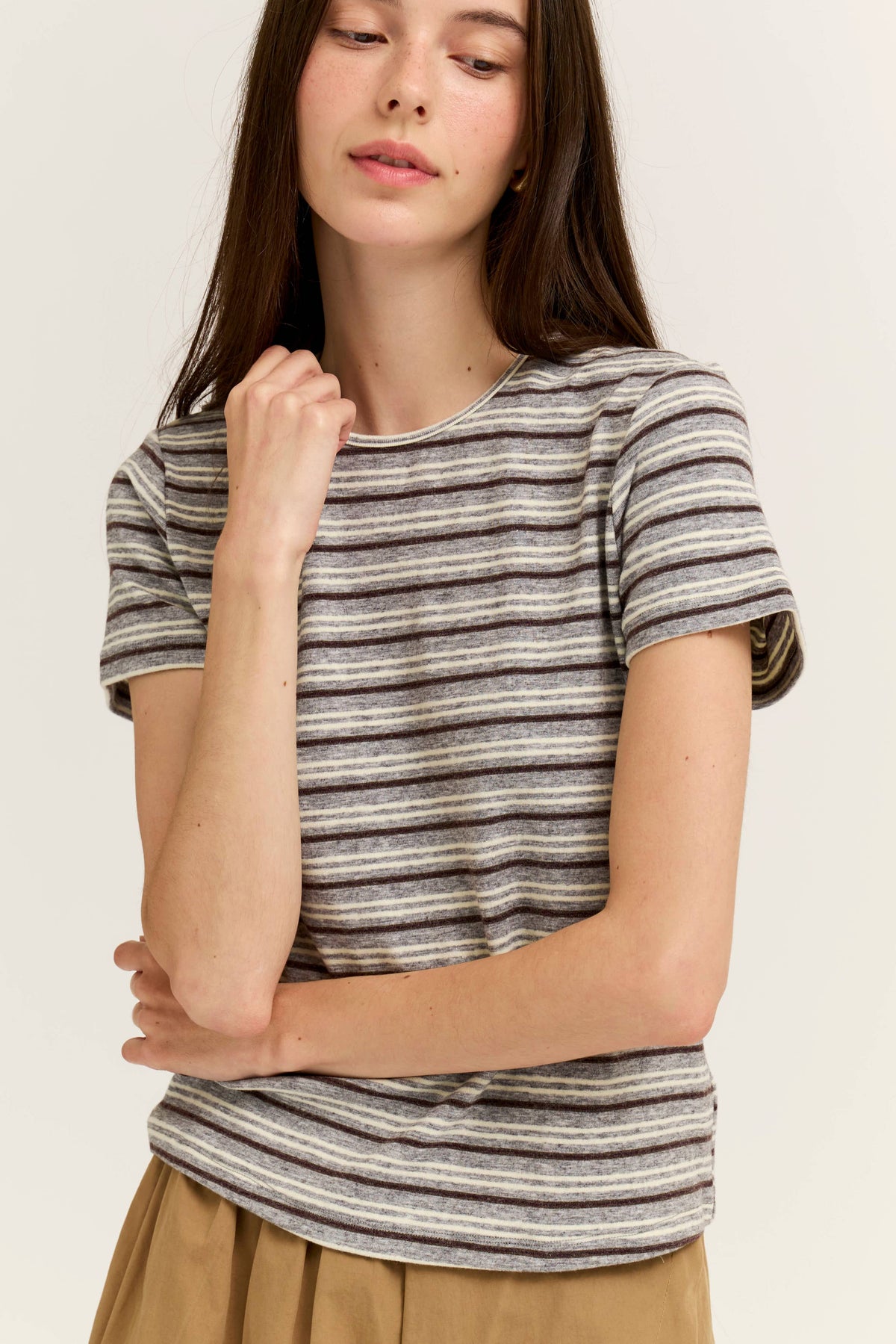 Multi Stripe Jersey Tee