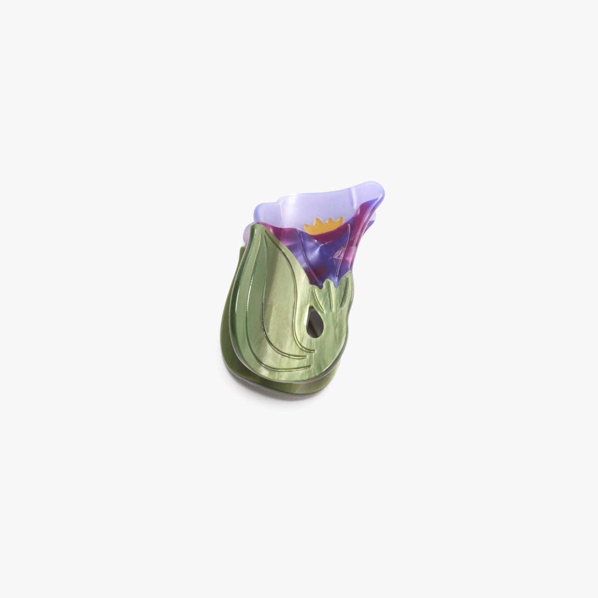 Morning Glory Purple Hair Claw