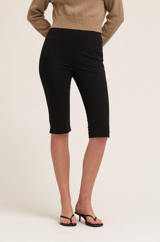 Black Capri Jersey Leggings