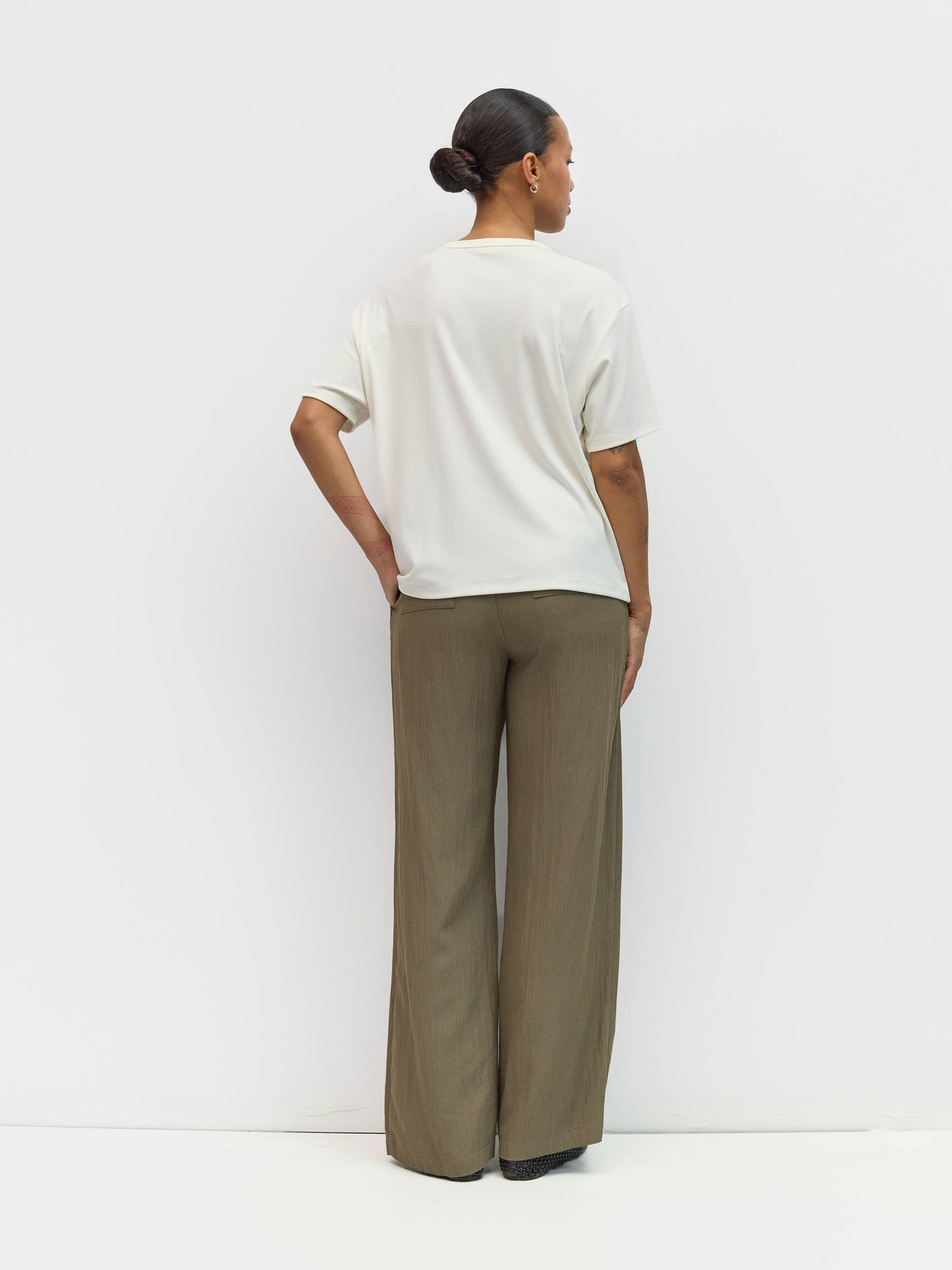 Oversized Modal Crew Neck Top