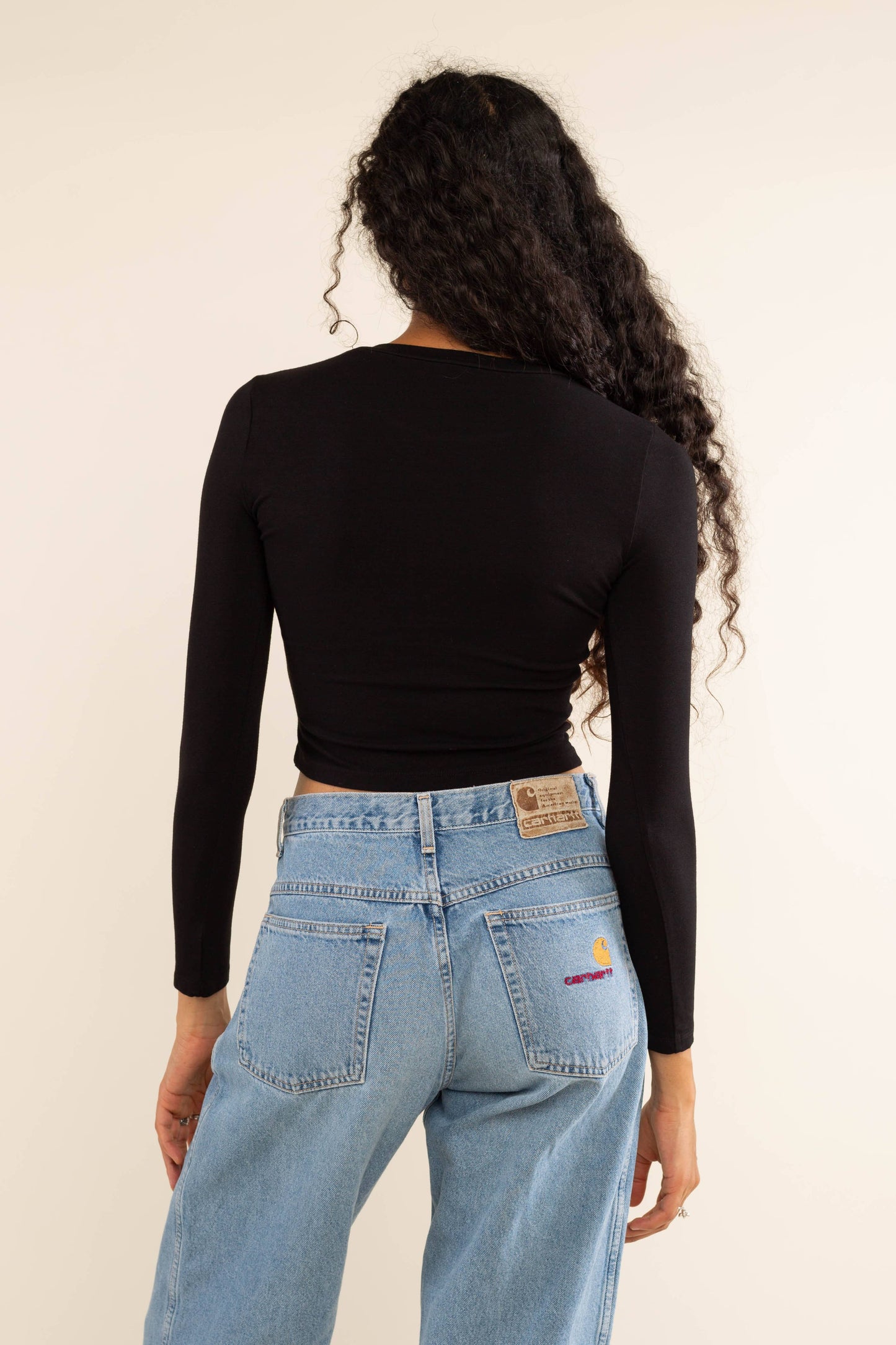 Organic Cotton + Hemp Crew Neck Long Sleeve Top