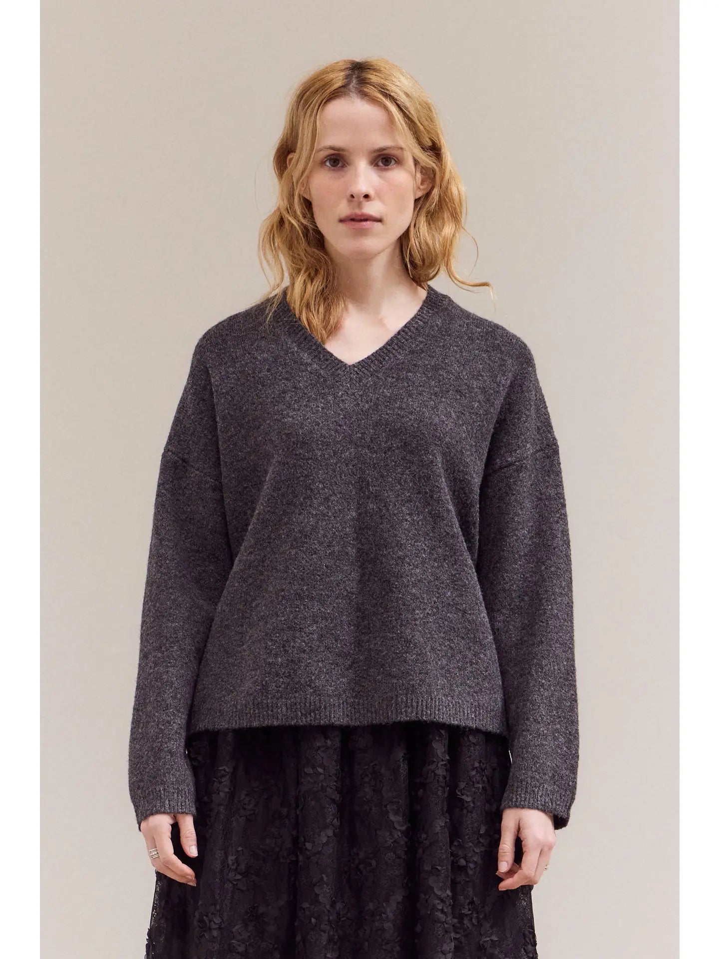 V-Neck Pullover Sweater