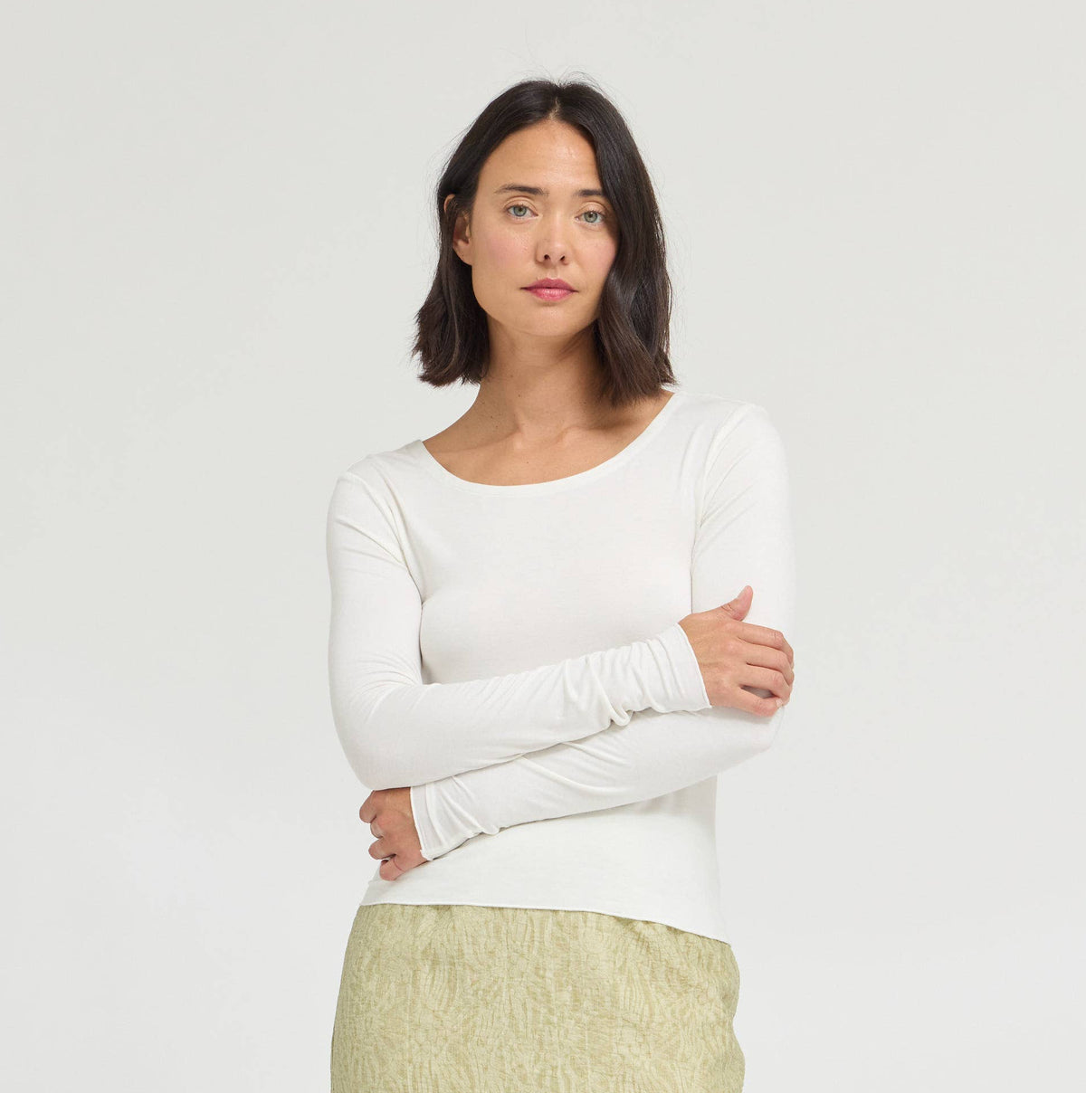 Lightweight Wide Neck Modal Jersey Top