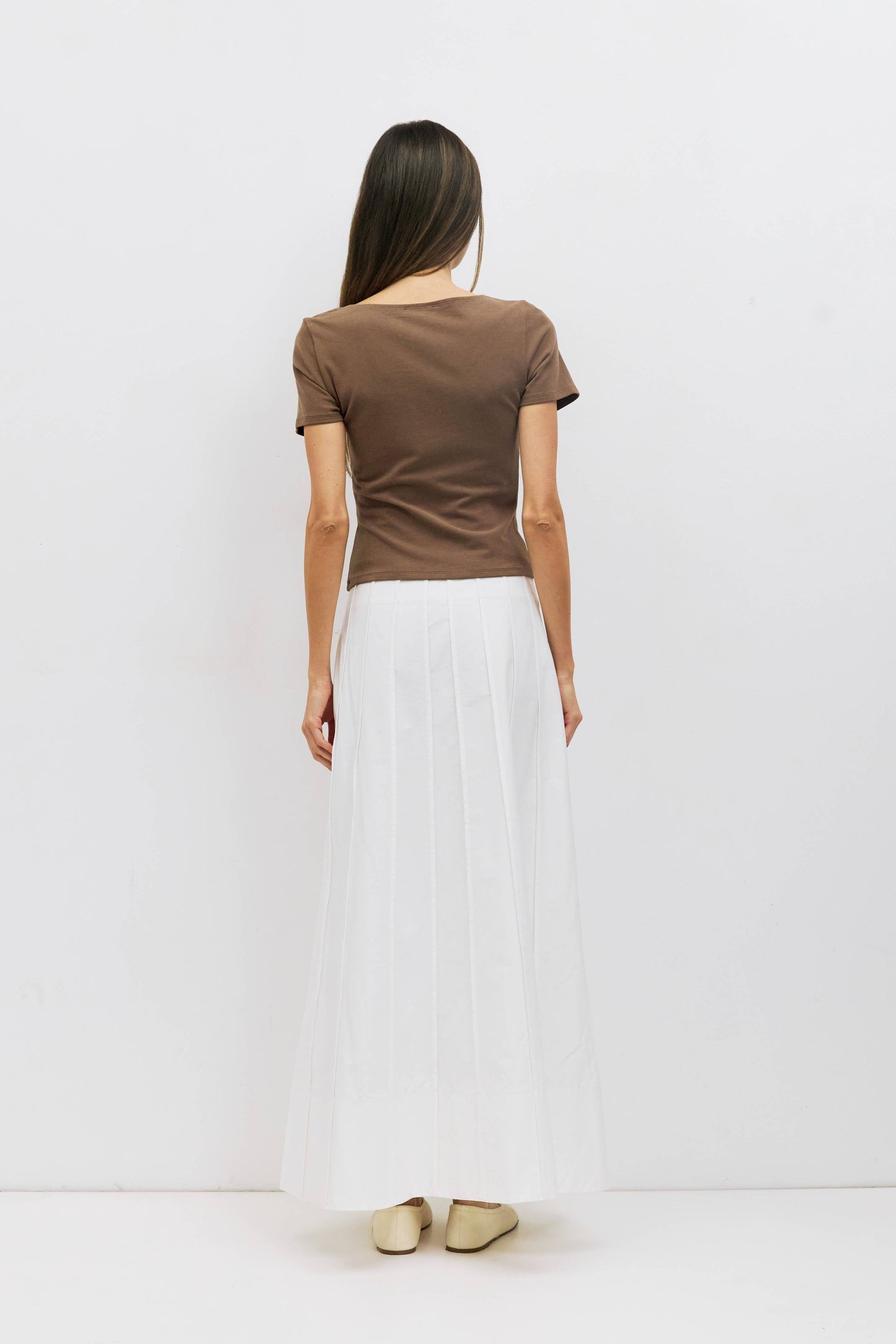 Wide Neck Soft Knit Top