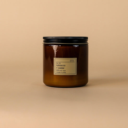 No. 03 Tobacco + Cedar Soy Candle