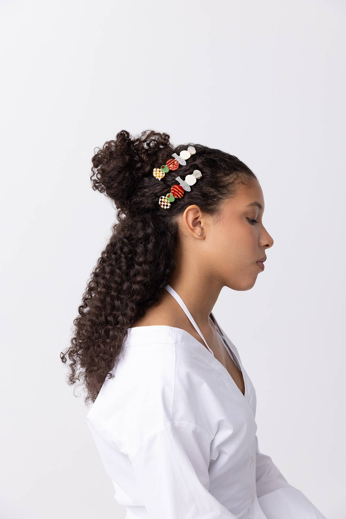 Hors D’oeuvre Multicolor Alligator Hair Clip