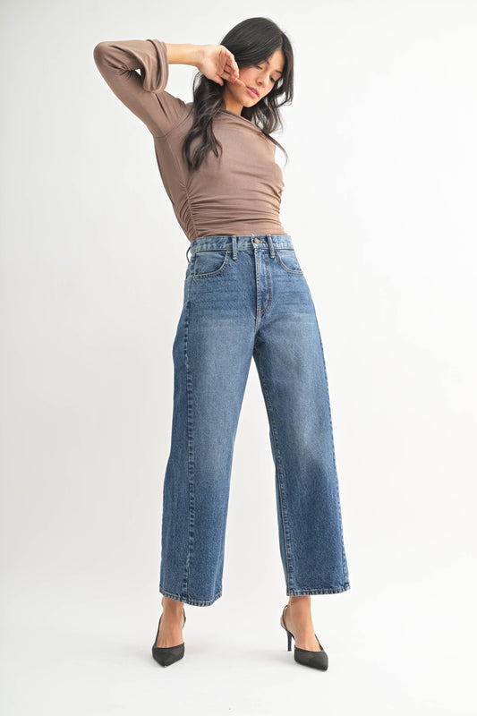 Dark Wash Barrel Twist Jean