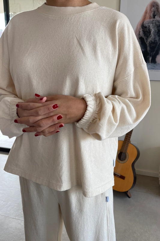 Naturelle Long Sleeve Heavyweight Cotton Tee