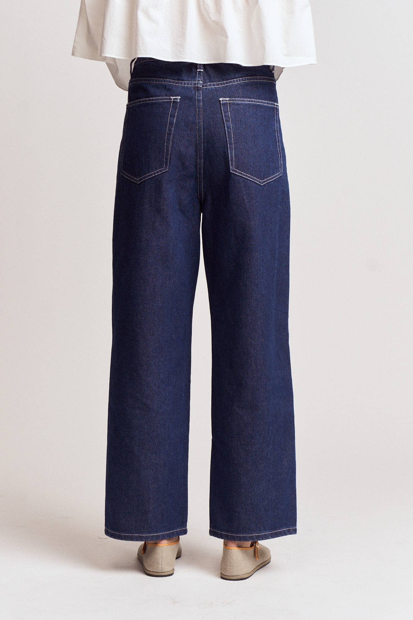  Indigo Denim Balloon Pants