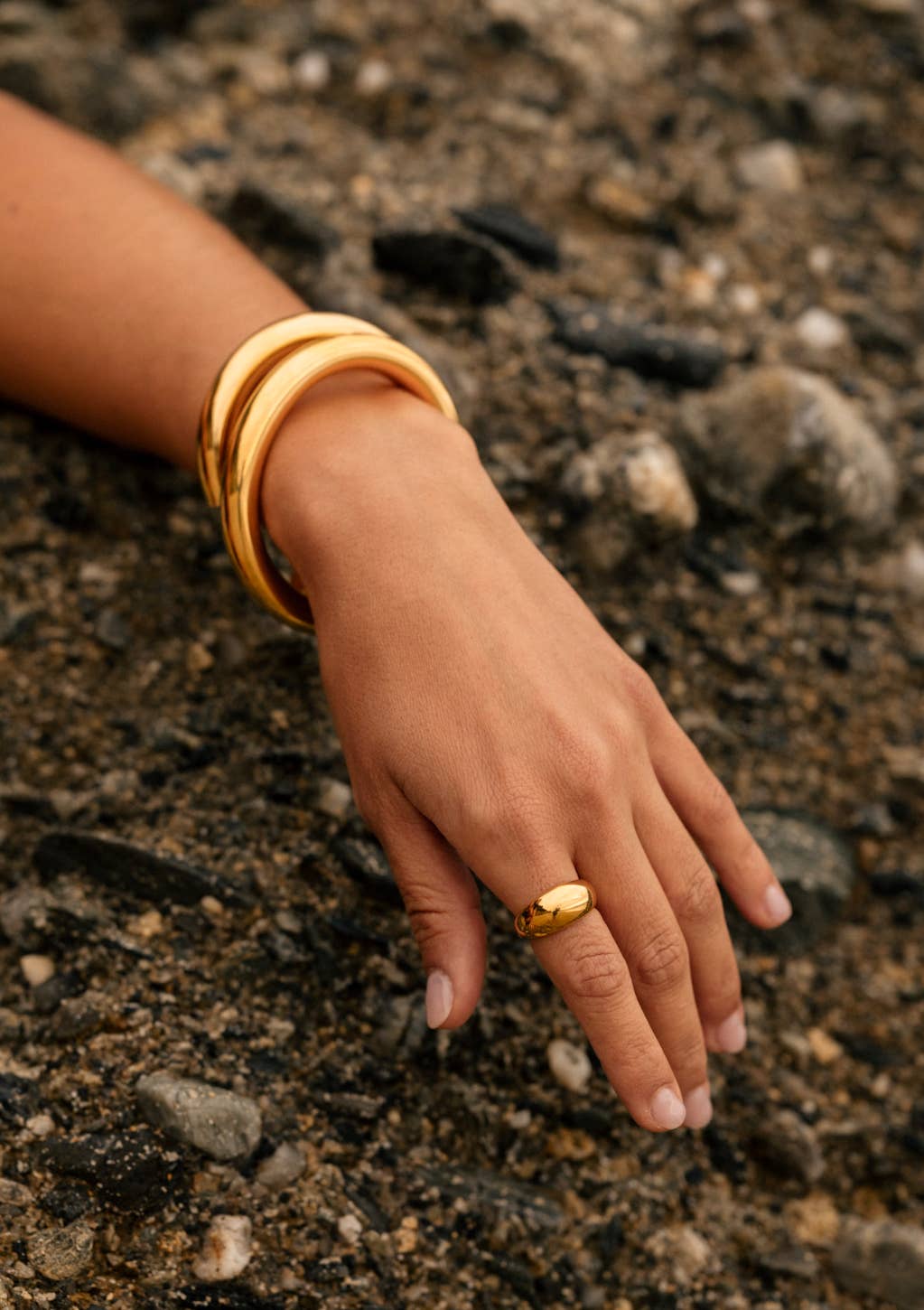 Chunky Gold Dome Ring