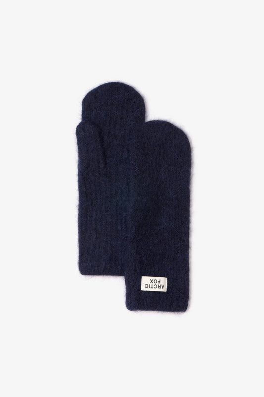 Dark Navy Alpaca Mittens