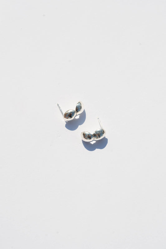 Mini Farlow Studs in Recycled Sterling Silver