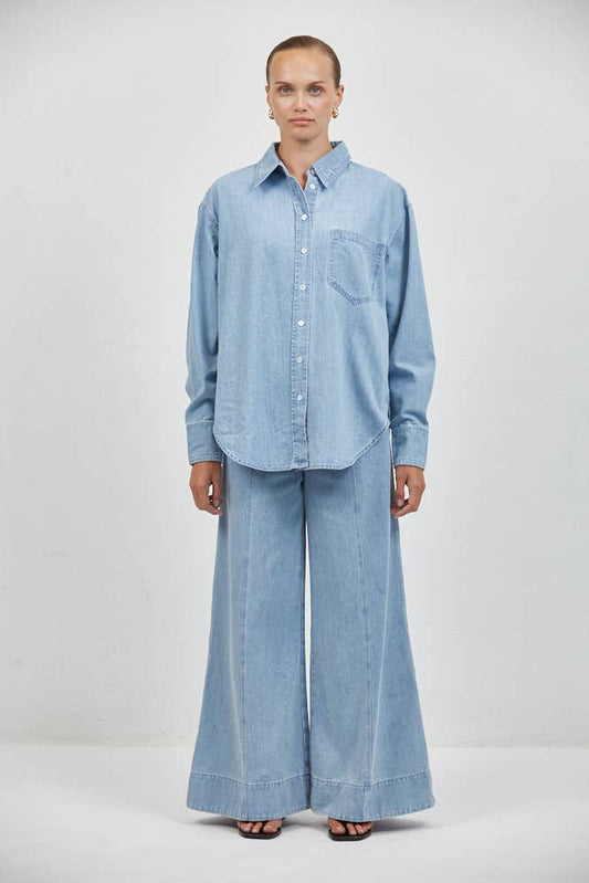 Light Denim Button Up Shirt