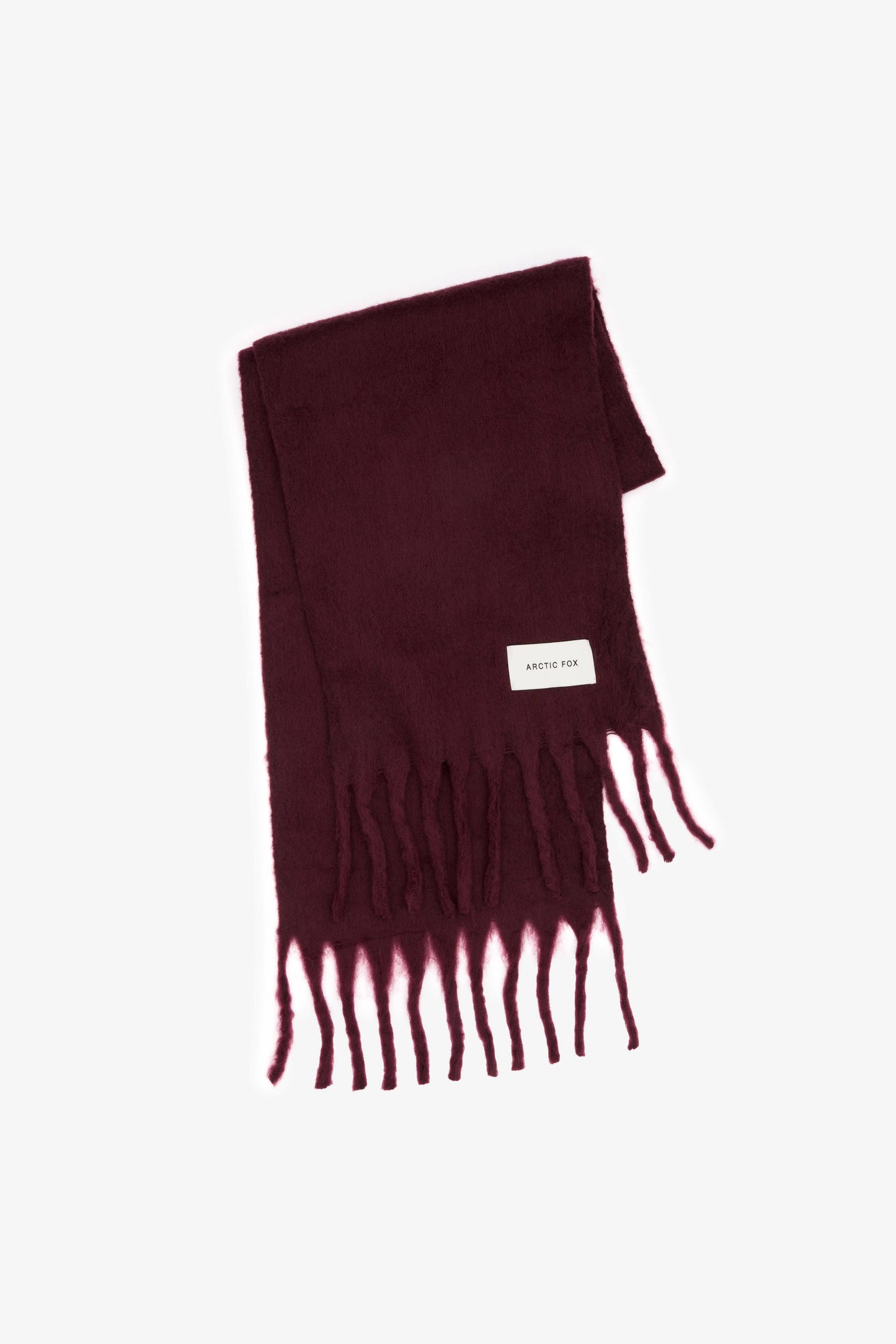 Deep Plum Brushed Recycled Scarf