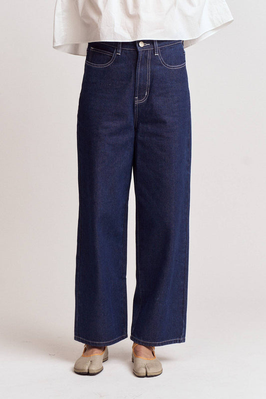  Indigo Denim Balloon Pants