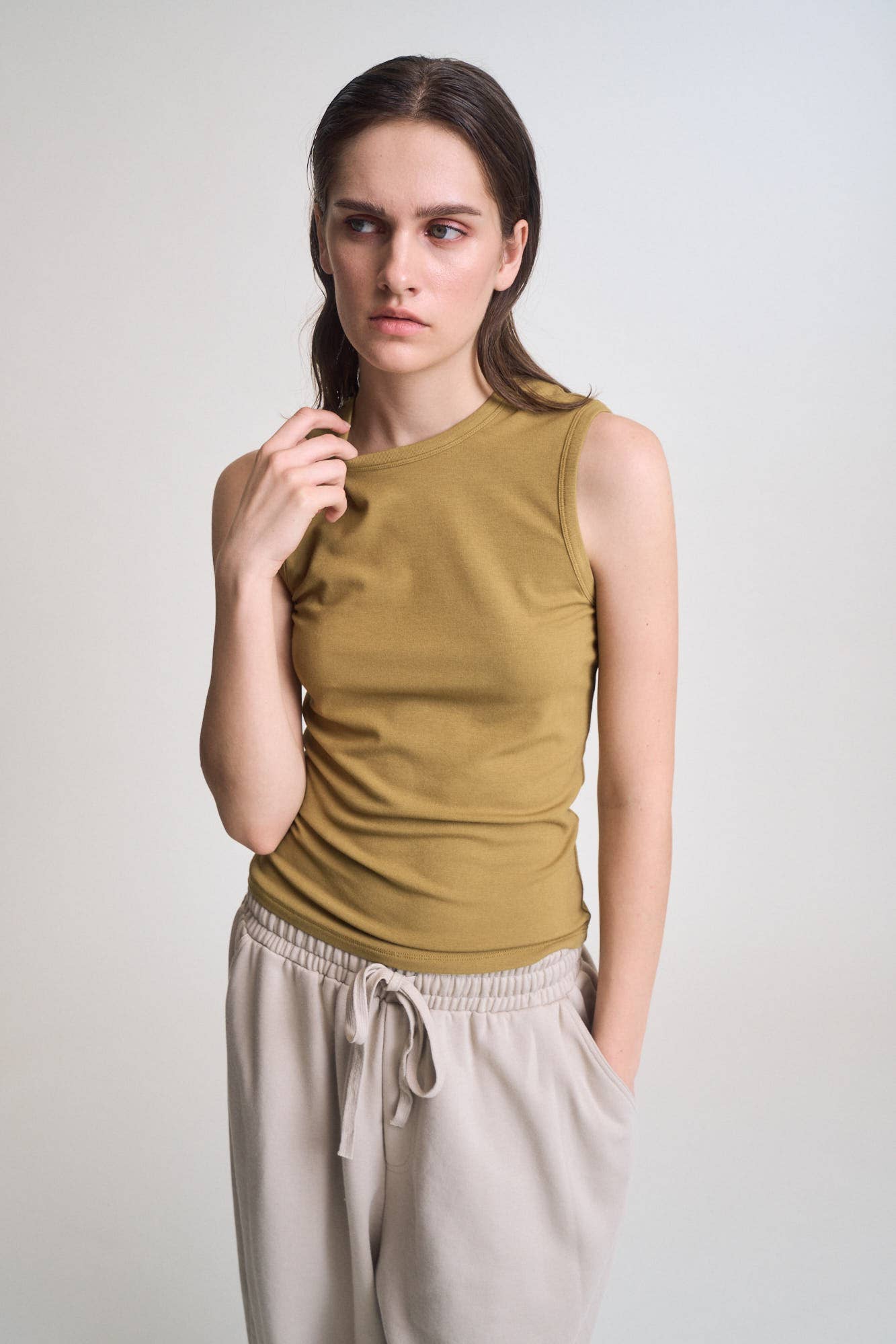 Wide Shoulder Seam Back Tank