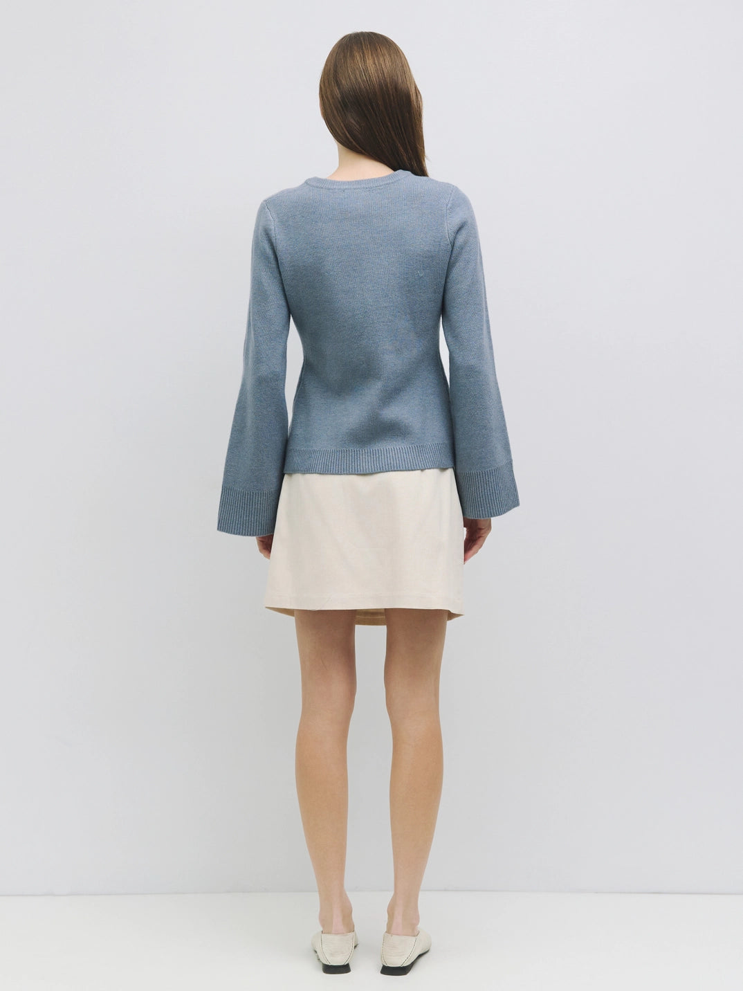 Bell Sleeve Buttoned Cardigan