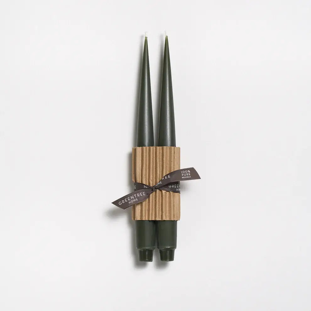 Apollo 12" Taper Beeswax Candle Set